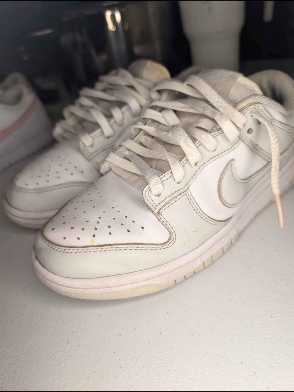 Nike White Low-Top Sneakers - Classic Swoosh